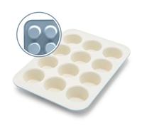 GreenLife 12-Cup Muffin Pan, Healthy Ceramic Nonstick Bakeware, PFOA & PFAS-Free Cupcake Tray, Durable Baking Pan, Versatile Kitchen Essential, Easy Clean Muffin Mold, Nonstick Baking Sheet, Blue Haze