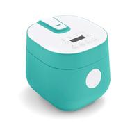 GreenLife 4-Cup Digital Rice Cooker, PFAS & PFOA-Free Removable Ceramic Dishwasher Safe Pot, Healthy Cooking Oats Grains & More, Auto Presets, Touch-screen, Delay & Keep Warm, Paddle Included,
