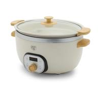 GreenLife - 6 Quart Ceramic Slow Cooker, PFAS Free, Programmable, Removable Healthy Nonstick for Family Meals, Stovetop Sealed, Keep Warm,