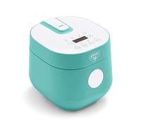 GreenLife Healthy Ceramic Nonstick 4-Cup Rice Beans Oats and Grains Cooker, PFAS-Free, Dishwasher Safe Parts, Turquoise