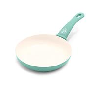 GreenLife Soft Grip Healthy Ceramic Nonstick, 20 cm Frying Pan Skillet, PFAS-Free, Oven Safe Up To 160˚C, Turquoise