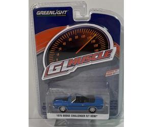 Greenlight 1970 Dodge Challenger R/T Hemi Blue 1:64 Scale 13290B
