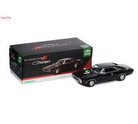 Greenlight 1970 Dodge Charger with Blown Engine Black 19122 1:18