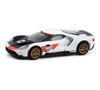 Greenlight 30244 2021 GT #98 Ford GT Heritage Edition Ken Miles and Lloyd Ruby 1966 24 Hours of Daytona MKII Tribute 1:64 Scale