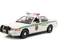 Greenlight 84133 Dexter (2006-13 TV Series) - 2001 Ford Crown Victoria Police Interceptor - Miami Metro Police Department 1:24 Scale