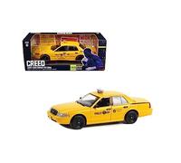 Greenlight Diecast Model Car Creed 1999 Crown Victoria Philly Taxi 1:24 Scale 84173