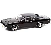 1968 Charger R/T Black with Black Vinyl Top John Wick 1/43 Diecast Model Car by Greenlight 86608