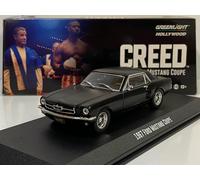 Greenlight Creed 1967 Ford Mustang Coupe Matt Black 1:43 Scale 86615 Greenlight Black