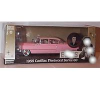 Greenlight Entertainment E'lvis P'resley 1955 C'adillac Fleetwood S60 Pink/White 1:43 scale diecast model