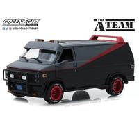 1/24 GREENLIGHT DIECAST 1983 GMC VANDURA VAN "THE A-TEAM" TV SERIES BLACK & GREY