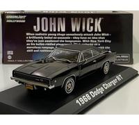 Greenlight John Wick 1968 Dodge Charger R/T Black 1:43 Scale 86608 Greenlight Black