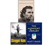 Greenlights, Shuggie Bain and The Midnight Library 3 Books Collection Set