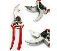 Greenman Premium 8.5" Pruner Secateurs Very Sharp Bypass Action with Wire Cutter
