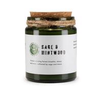 Greenman Woodwick Soy Candle Sage And Mintwood Fresh