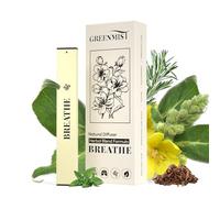 GREENMIST Mullein Diffuser Pen - Herbal Lung Diffuser for Respiratory Support & Lung Detox - Refreshing Blend with Mullein Marshmallow Root Thyme Mint & Oregano Leaf - 800 Uses All-Natural Botanicals