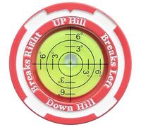 GreenNav Pro-High Precision Golf Reader and Golf Ball Marker with Horizontal Spirit Level, Essential Tilt and Put Line, Reading Aid, Golf Accessories for Men and Women (Rosered&Green1)