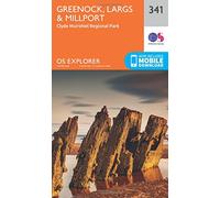 Greenock, Largs & Millport Map | Clyde Muirshiel Regional Park | Ordnance Survey | OS Explorer Map 341 | Scotland | Walks | Hiking | Maps | Adventure