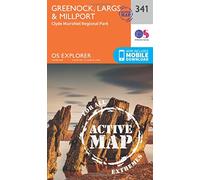 Greenock, Largs & Millport Map | Weatherproof | Clyde Muirshiel Regional Park | Ordnance Survey | OS Explorer Active Map 341 | Scotland | Walks | Hiking | Maps | Adventure