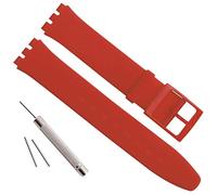 GreenOlive Ultra Thin 16mm Waterproof Silicone Watch Strap Replacement for Swatch, 16 mm