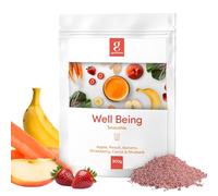 GREENORA Vegan Smoothie Powder with Spirulina, Spinach, Ginger, Kale, Mango & Kiwi. 100% Natural Freeze-Dried Fruit and Vegetables. Superfoods. 300g (Wellbeing Doypack 300 g)