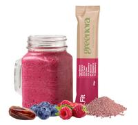 GREENORA Vegan Smoothie with 100% Natural Freeze-Dried Fruit Powder. Strawberry Apple Ginger Mango Beetroot. No Added Sugar (fit)