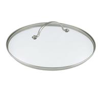 Greenpan 30 cm Tempered Glass with Stainless Steel Rim Univesal Glass Lid with Metal Handle