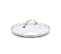 GreenPan 8" Tempered Glass Lid for Pots and Pans Cookware, Gold-Tone Handle with Matte Finish, Dishwasher and Oven Safe