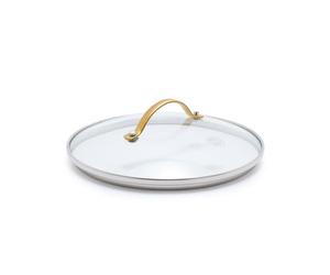 GreenPan 8" Tempered Glass Lid for Pots and Pans Cookware, Gold-Tone Handle with Matte Finish, Dishwasher and Oven Safe