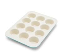 GreenPan Bakewell 12-Cup Muffin Pan, Healthy Ceramic Nonstick Bakeware, PFAS-Free Cupcake Sheet, Durable Baking Tray, Versatile Kitchen Essentials, Easy Clean Muffin Mold,Vibrant Baking Pan, Turquoise