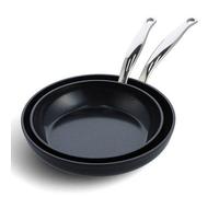 Greenpan Barcelona Pro Aluminium Non-Stick 24Cm & 28Cm Frying Pan Set With Pan Protector Sheet