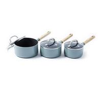 GreenPan Mayflower 3 Piece Saucepan Set With Lids