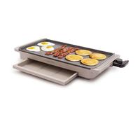 GreenPan CC008794-001 Advanced Electric Countertop Griddle, PFAS Free Coating, Grey Taupe