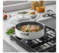 Greenpan Ceramic Non-Stick Saute Pan With Lid 30Cm White Brand New