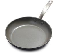 GreenPan Chatham Hard Anodized Healthy Ceramic Nonstick 10"""" Frying Pan Skillet PFAS-Free Dishwasher Safe Oven Safe Gray