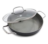 Greenpan Chatham Hard Anodized Healthy Ceramic Nonstick, 11" Everyday Frying Pan Skillet with 2 Handles and Lid, PFAS-Free, Dishwasher Safe, Oven Safe, Gray