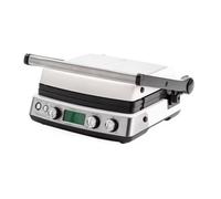 GreenPan Elite 6-in-1 Multi-Function Contact Grill & Griddle, PFAS-Free Healthy Ceramic Non-Stick, Dishwasher Safe Grill Plates, Adjustable Temp, Compact, Closed Press/Open Flat Surface, Cloud Cream
