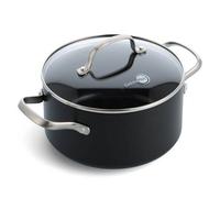 GreenPan Copenhagen Hard Anodised Ceramic Non-Stick Casserole & Lid, 24cm