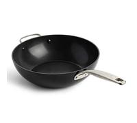 GreenPan Copenhagen Wok 30cm 4.8L Aluminium Non Stick Silver Cookware Kitchen