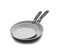 Greenpan Dover 8 And 10 2 Piece Frying Pan Skillet Set, Non-Toxic Pfas-Free Ceramic Nonstick Coating, Sear Saute Fry Egg Omlete, Dishwasher & Oven Saf