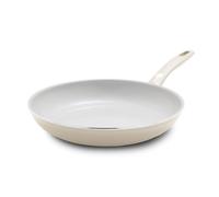 Greenpan Dover Healthy Ceramic Nonstick, 10" Frying Pan Skillet, PFAS-Free, Dishwasher Safe, Comfort Grip Handle, Cream White