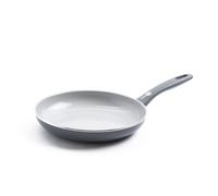 GreenPan Dover Healthy Ceramic Nonstick 10"""" Frying Pan Skillet PFAS-Free Dishwasher Safe Comfort Grip Handle Grey