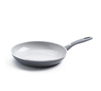 GreenPan Dover Healthy Ceramic Nonstick 12"""" Frying Pan Skillet PFAS-Free Dishwasher Safe Comfort Grip Handle Grey
