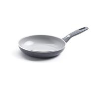 Greenpan Dover Healthy Ceramic Nonstick, 8" Frying Pan Skillet, PFAS-Free, Dishwasher Safe, Comfort Grip Handle, Grey