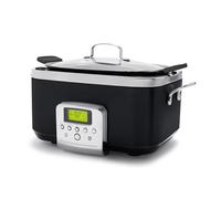 GreenPan Elite 8 - in -1 Programmable 6QT Electric Slow Cooker, Dishwasher Safe Lid & Removable Crock, PFAS-Free Healthy Ceramic Nonstick Multi-Cooker, Sear, Sauté/Brown, Steam Basket, Roast, Black