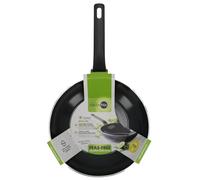 GreenPan Essence Wok 28/3.69 L, Ceramic Nonstick, Induction | Ceramic nonstick, forged aluminium, induction-ready, oven safe to 160°C, dishwasher safe, black