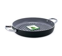 GreenPan Essentials Healthy Ceramic Non-Stick 28 cm Round Griddle Pan, PFAS Free, Induction, Black