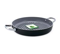 GreenPan Essentials Grill Pan 28cm Round Aluminium Non Stick Grey Cookware