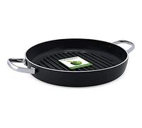 GreenPan Essentials Healthy Ceramic Non-Stick 28 cm Round Griddle Pan, PFAS Free, Induction, Black