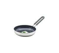 GreenPan Mini Hard Anodised Healthy Ceramic Nonstick Stainless Steel 14 cm Round Egg Frying Pan, PFAS Free, Induction, Stay-Cool Stainless Steel Handle, Oven Safe up to 220 °C, Silver