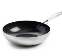 GreenPan Geneva 3-Ply Stainless Steel Non-Stick 28cm Wok